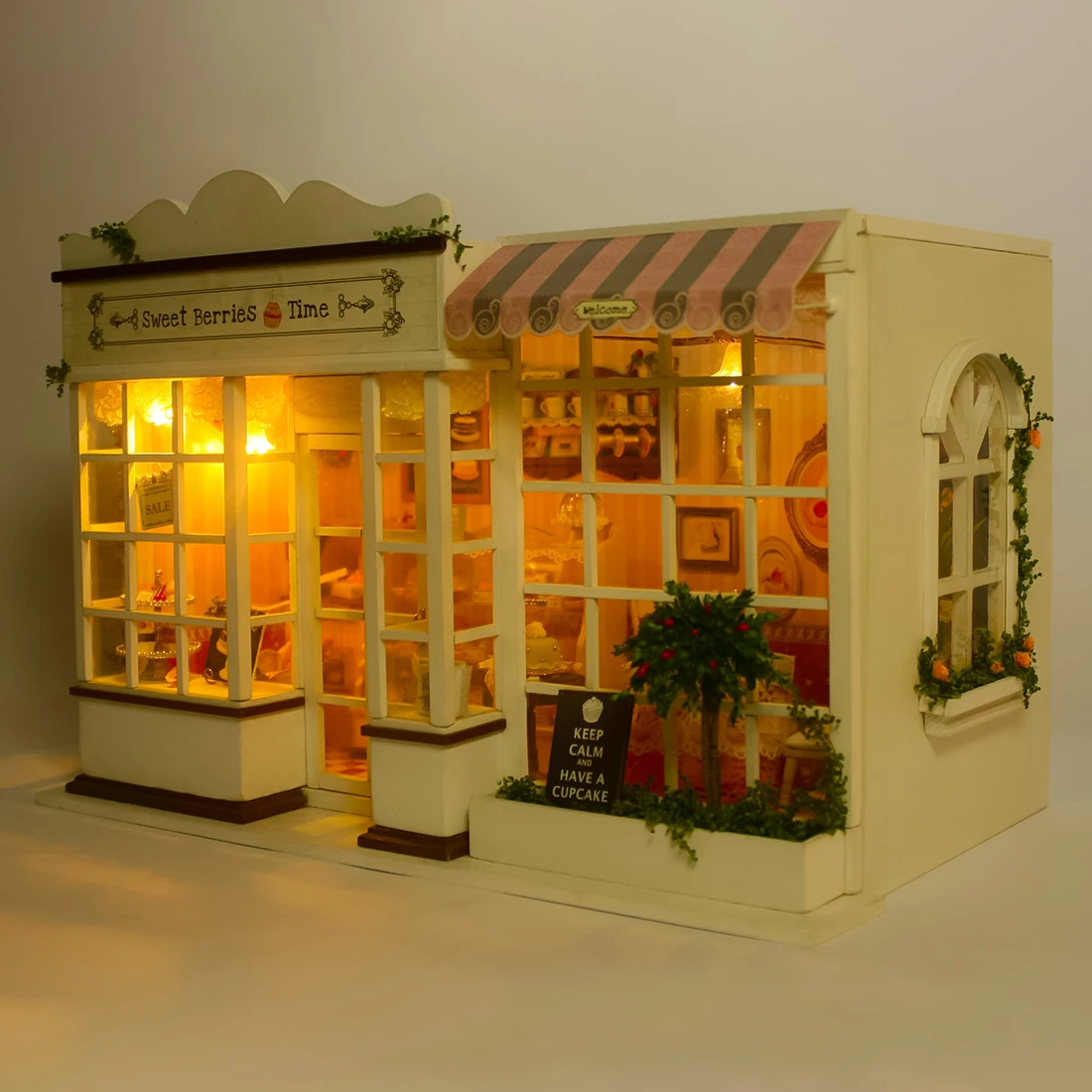 Деревянный Кукольный дом мебель сделай сам дом Миниатюрный сладкий берет время собрать 3D миниатюрный кукольный домик наборы игрушки для Рождественский подарок