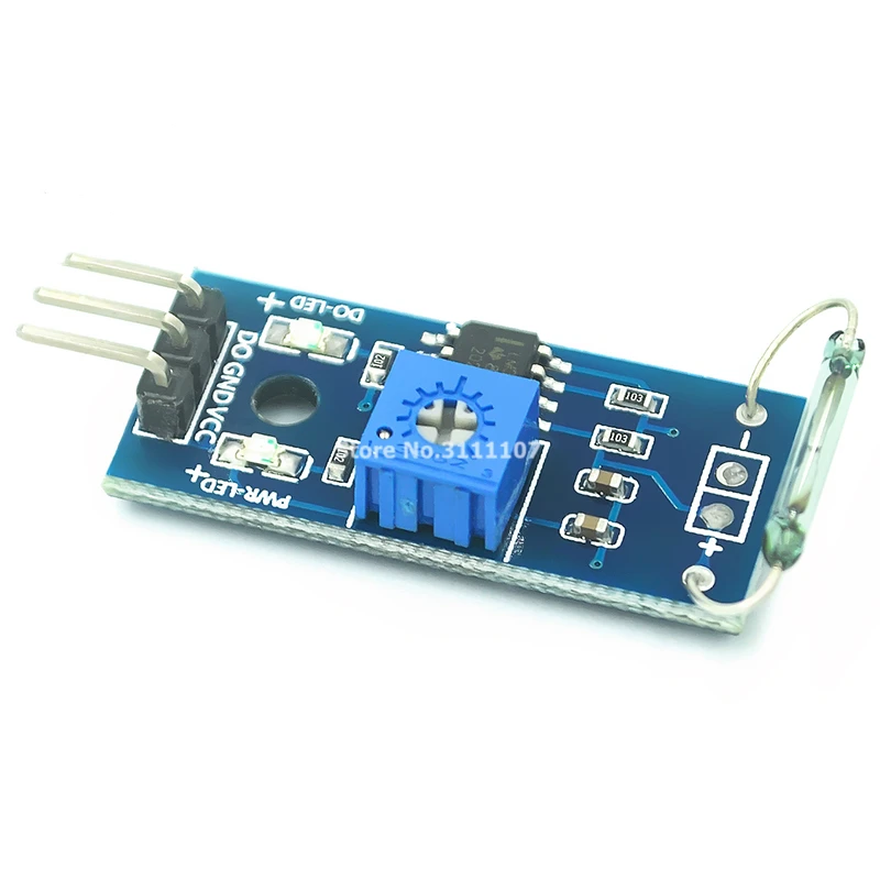 Lm393 Reed Sensor Module Magnetron Module Reed Switch Interruttore Magnetico Per Arduino