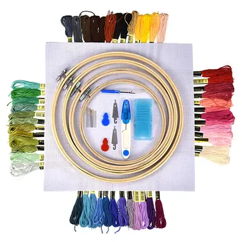 

Handcraft Cross Stitch Tool Kit Starter Kit Embroidery Tools Embroidery Needle Kit Needle Arts Craft Sewing DIY Handwork