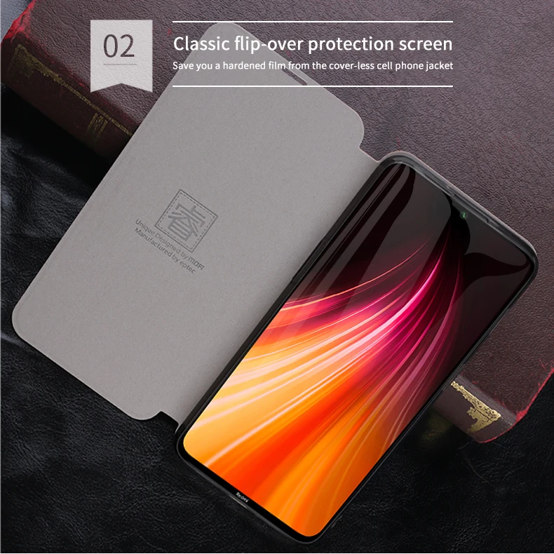 Для Xiaomi Redmi note 8 чехол Mofi модный флип-чехол из искусственной кожи для мобильного телефона для Xiaomi Redmi note 8 pro Чехол-подставка