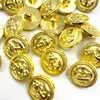 20PCS/pack 13/15/20MM Gold Anchor Buttons Plastic Sewing Accessory Shank Button Garment Clothing PT336 1