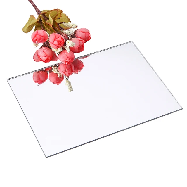 1Pc Ezüst Akril Tükörlemez 3 Mm Vastagság Tiszta Plxiglass Matrica Fali Tükörlap Otthoni Falfesték Dekorációhoz - Image 4