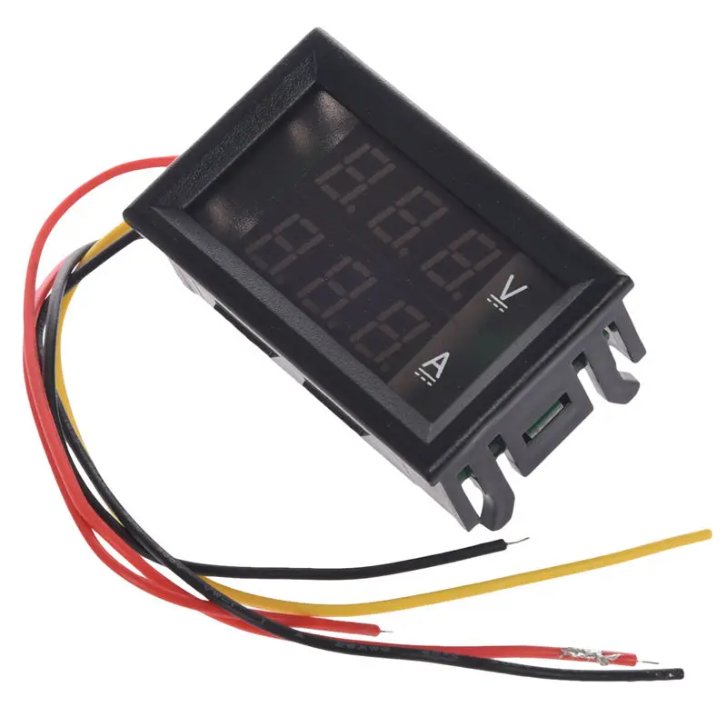

DC 4.5-30V 100A Dual Red+Blue LED Digital Voltmeter Ammeter Volt Amp Meter Gauge