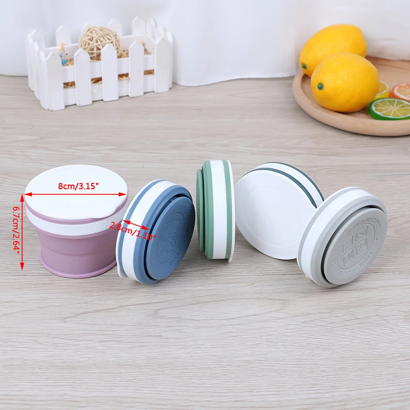 Multiple Color Portable Folding Collapsible Retractable Food-Grade PP Travel Cup Mug