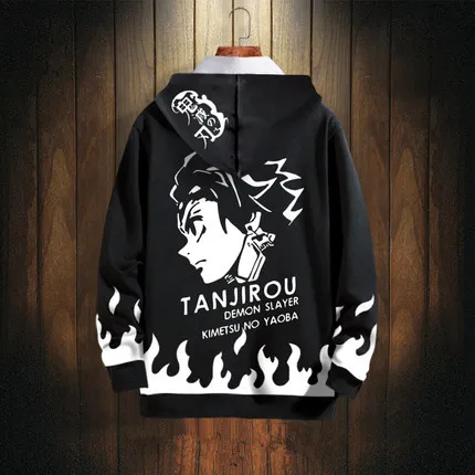 Аниме «Demon Slayer Kimetsu no Yaiba»; костюмы для косплея; Kamado Tanjirou; толстовка; хлопковые толстовки; пуловер с 3D принтом; куртка; пальто; Топ