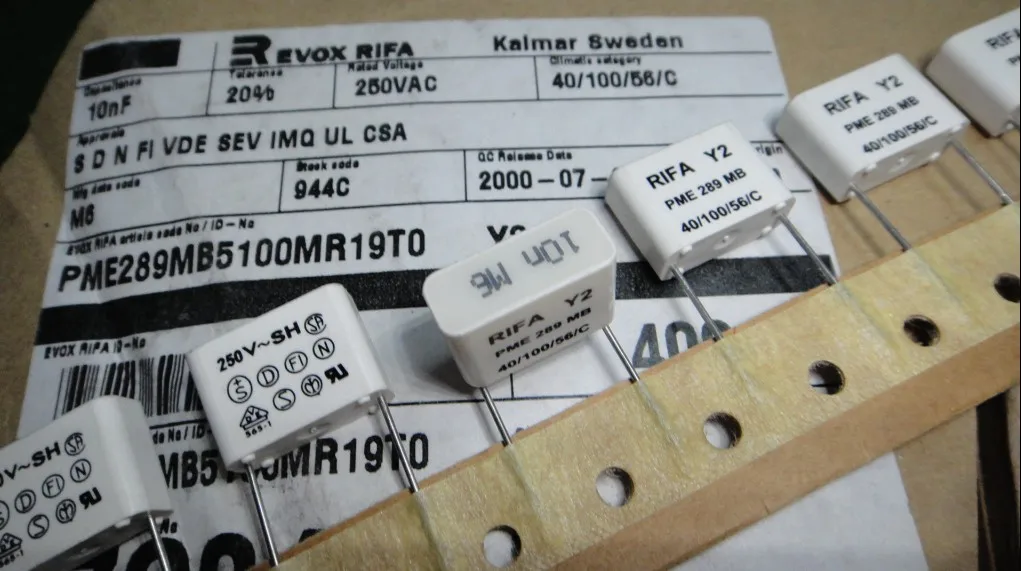 50 шт. RIFA PME289 серии 0,01 мкФ/250Vac(10NF 103) пленочный конденсатор