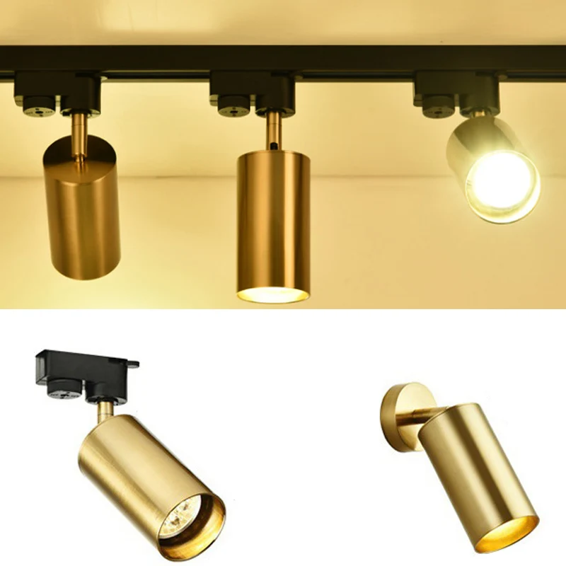 

GU10 Base Led Track Light Lamp Gold/Black/White Track Lamps Lights Lighting Fixtures Spotlights for shop clothing Store Home