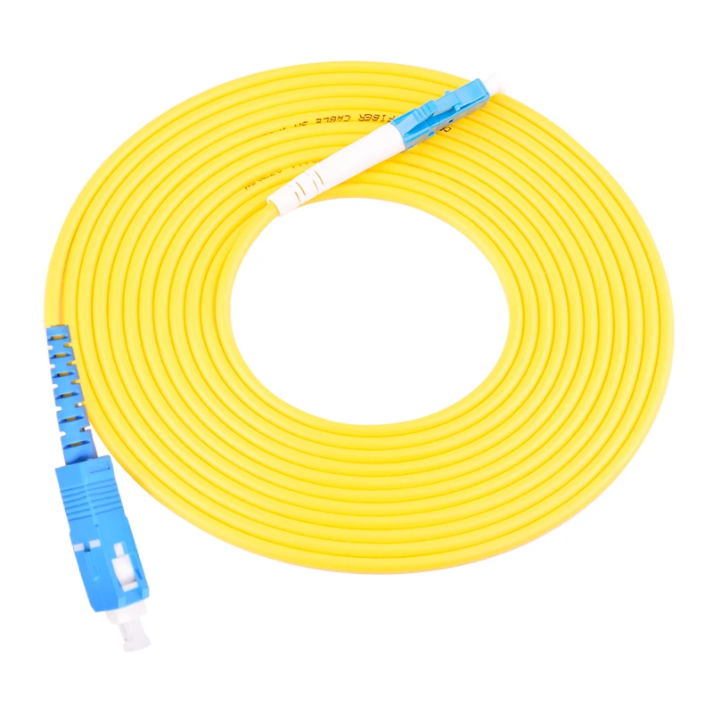 10 Pcs Sc Upc To LC Upc Simplex 2 0mm Pvc Single Mode Fiber Patch Cable 4