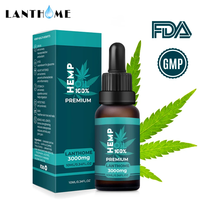 LANTHOME 3000mg Organic Hemp Oil Anti-aging Anti Wrinkle Moisturizer Nourishing Face Cream Seed Cbd Extract | Красота и здоровье