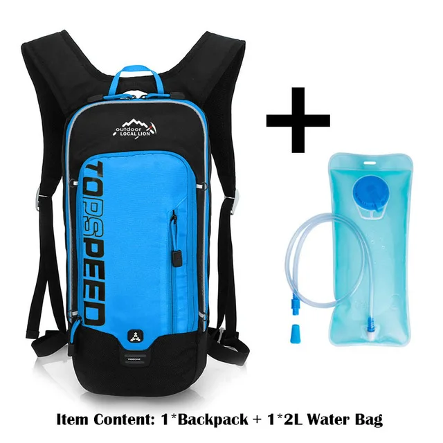 blue and water bag 6L велосипедный рюкзак для мужчин и женщин MTB велосипедная Водонепроницаемая нейлоновая сумка для пешего туризма кемпинга велоспорта гидратационный рюкзак для велосипеда - Цвет: blue and water bag