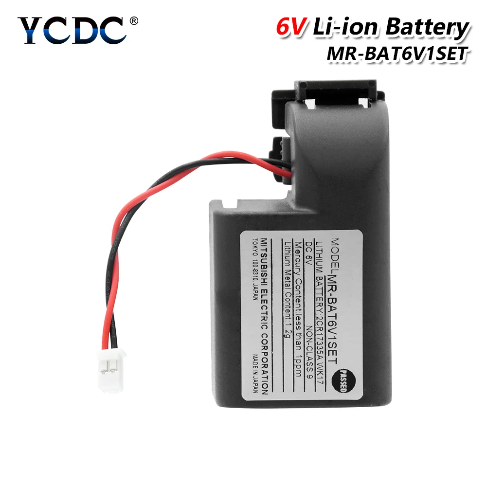 YCDC MR-BAT6V1SET 6 в 1500 мАч аккумуляторная батарея резервного копирования батарея для системы с ЧПУ MR-J4 2CR17335A WK17 с разъемом