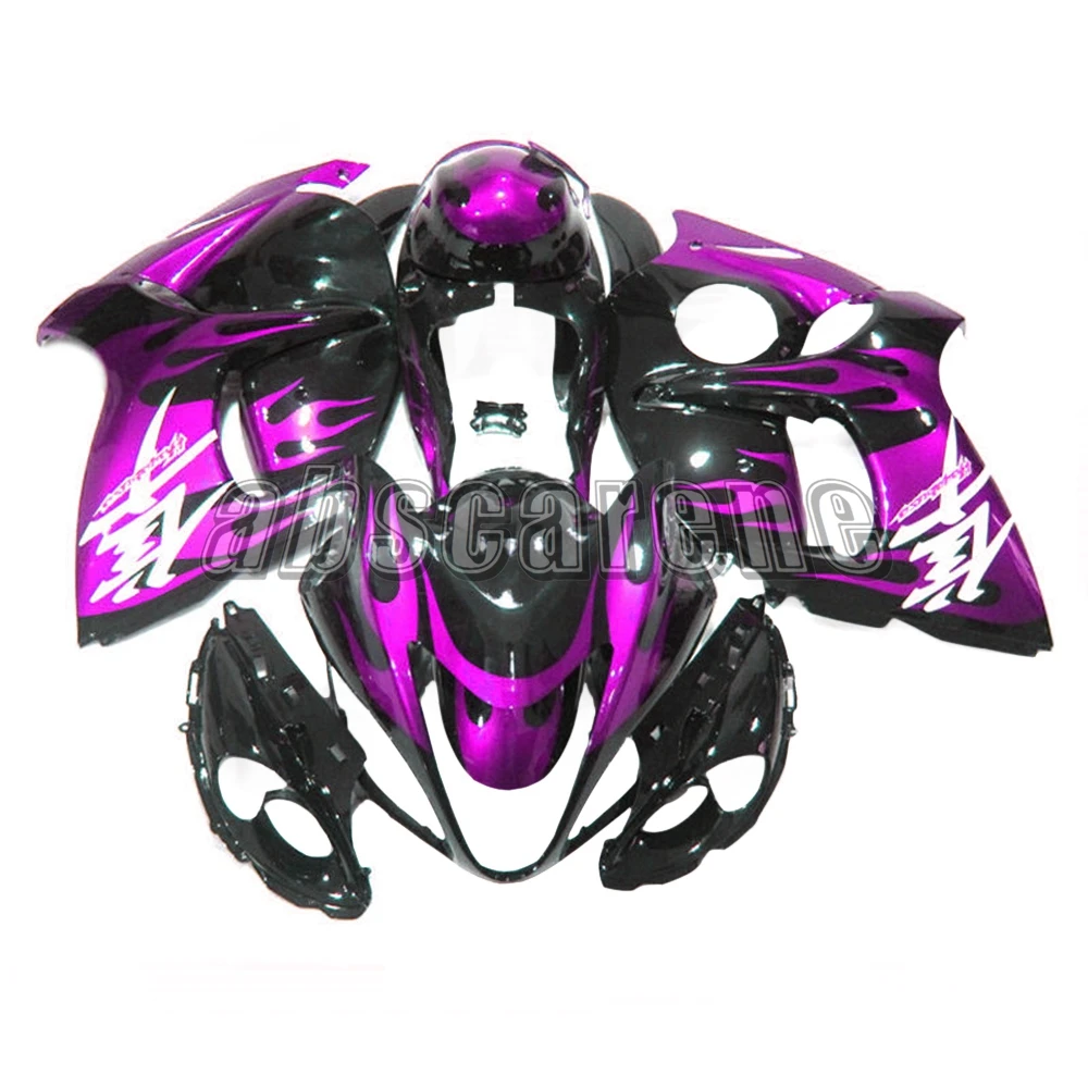 Полные Обтекатели для Suzuki GSXR1300 Hayabusa 2008- 09 10 11 12 13 14 15 16 ABS пластик впрыска кузова глянцевый черный фиолетовый