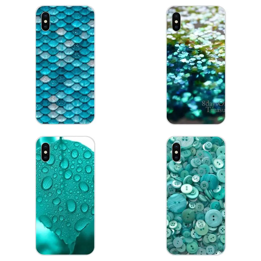 Светло-бирюзовые сверкающие весы для huawei P7 P8 P9 P10 P20 P30 Lite Mini Plus Pro Y9 Prime P Smart Z 2018 2019 TPU