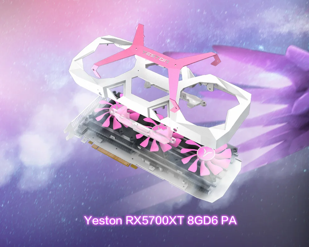 Yeston Radeon RX 5700 XT GPU 8 Гб GDDR6 256bit 7 нм игровой настольный компьютер ПК видеокарты Поддержка DP/HDMI PCI-E X16 3,0