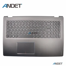 Для lenovo IdeaPad Flex 4-15 4 15 1570 1580 Yoga 510-15 ISK IKB palmest верхний чехол для США USI клавиатура с подсветкой