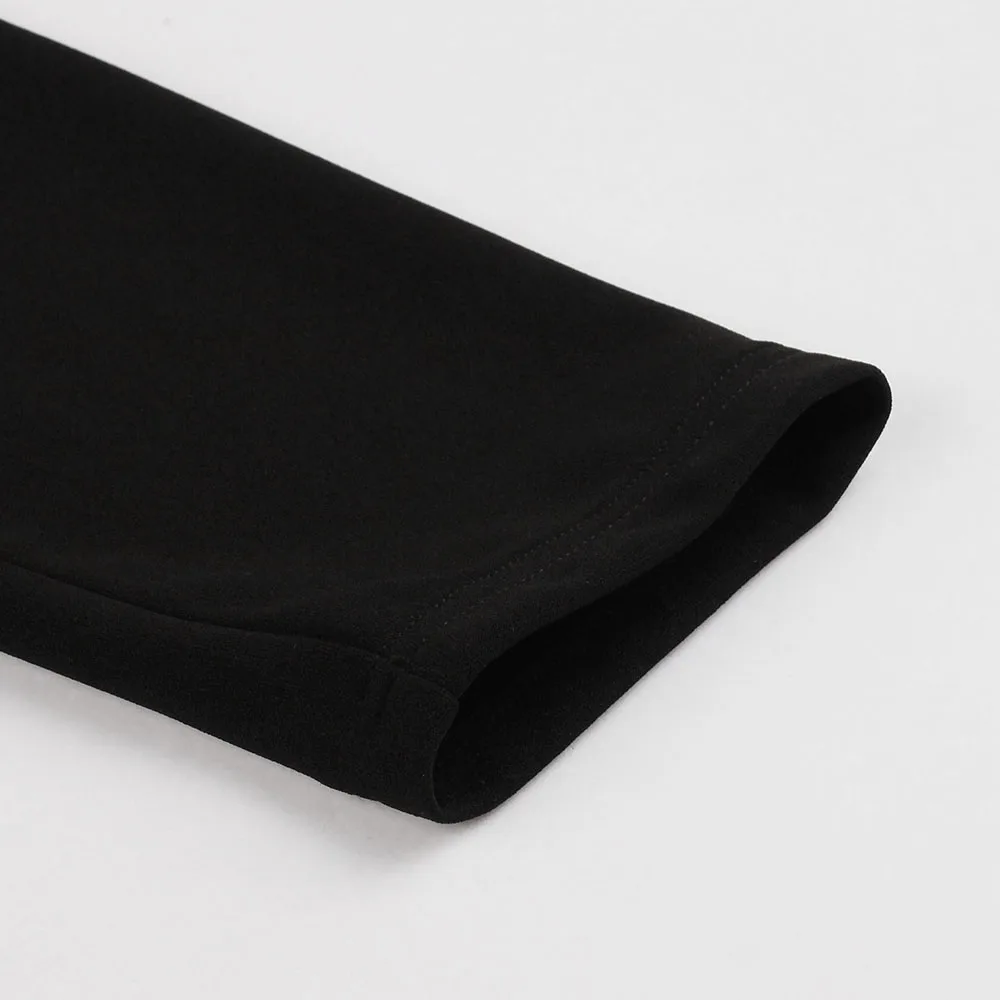 Готическое черное платье женское осеннее с длинным рукавом ретро элегантное на молнии с пуговицами однотонное до середины икры длинное ретро платье халат размера плюс 2XL