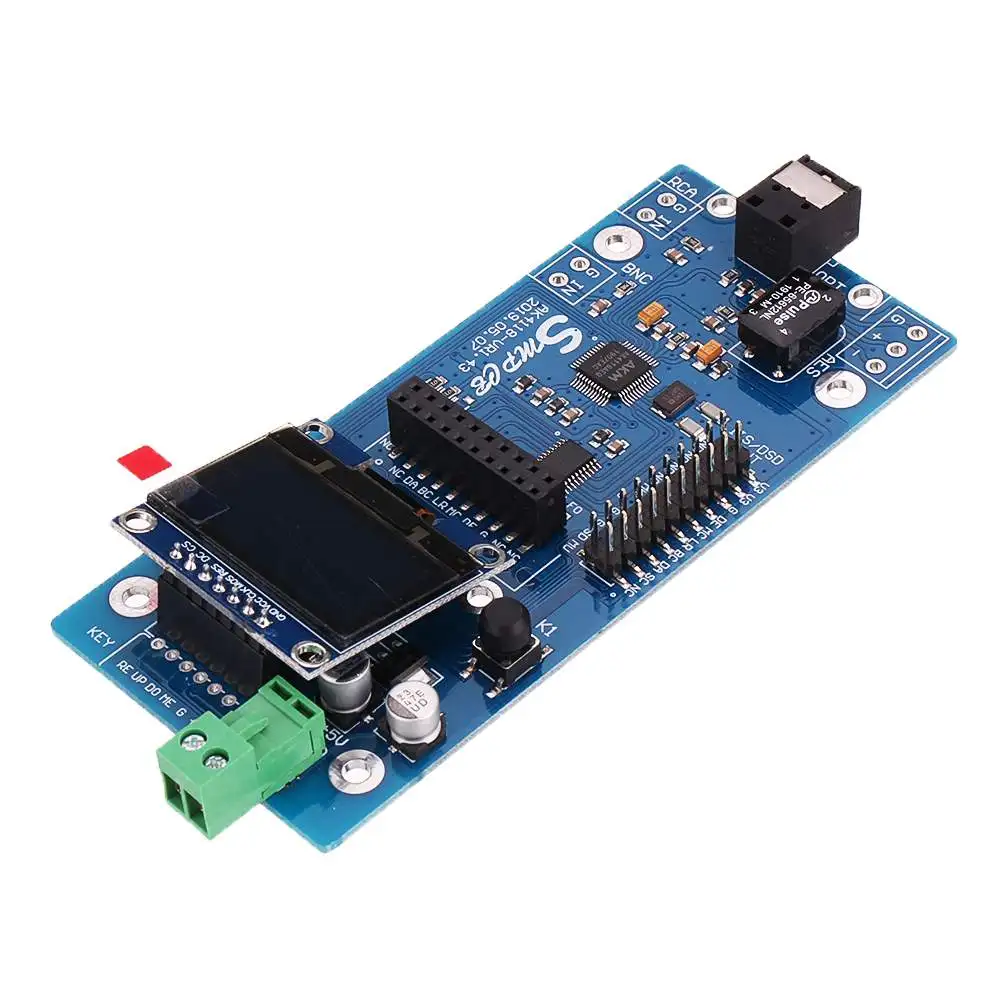 Digital Receiver Board AK4118 Audio Decoder DAC SPDIF to IIS Coaxial Optical USB AES EBU Input XMOS Amanero with 1.3inch OLED Digital Receiver Board AK4118 Audio Decoder DAC SPDIF to IIS Coaxial Optical USB AES EBU Input XMOS Amanero with 1.3inch OLED