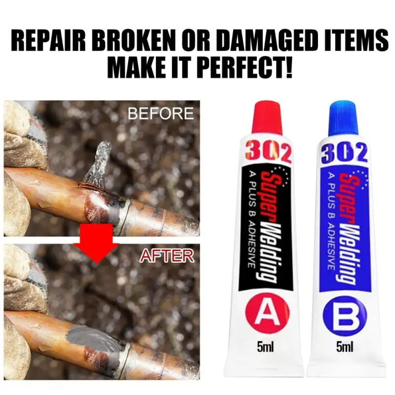 AB Strong Bonding Sealant Casting Repair Glue Machine Metal Home Cold Welding Paste for Car | Обустройство дома