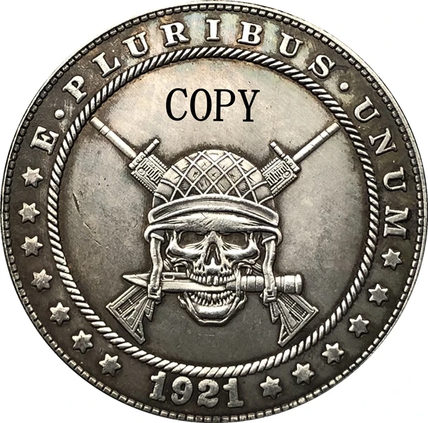 Хобо никель 1921-D сша Морган доллар Монета КОПИЯ Тип 189 | Дом и сад