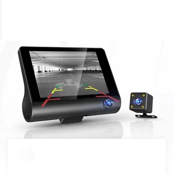 

Vehicle-Mounted 360-Degree Panoramic Driving Recorder 4 Inch High-Definition Hidden Three-Lens Three-Recorder Reversing Image