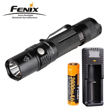 

New Fenix PD32 2016 Cree XP-L HI 900 Lumens LED Flashlight ( 18650 , CR123A )+ fenix D1 charger + fenix 2600mah battery