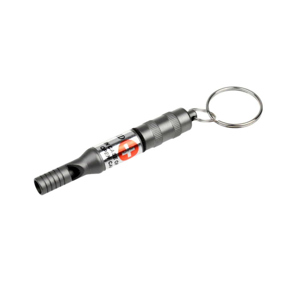 Keychain Mini Emergency Whistle Camping Backpack Hanging Key Ring Survival 