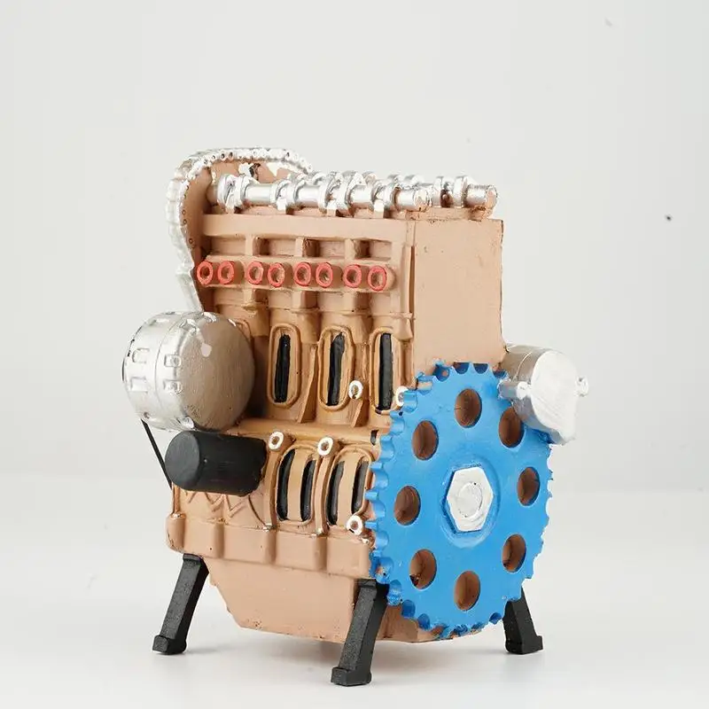 Creative Car Mini Inline Four-Cylinder Engine Model Kit Toys For Adult Best Gift Education Home Decoration Resin Ornaments | Игрушки и