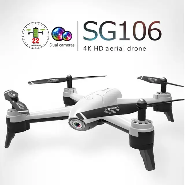 $US $52.90 SG106 RC Drone WIFI FPV 4K HD Camera Gesture Control Wide Angle Lens with 3 Battery Optical Flow Po