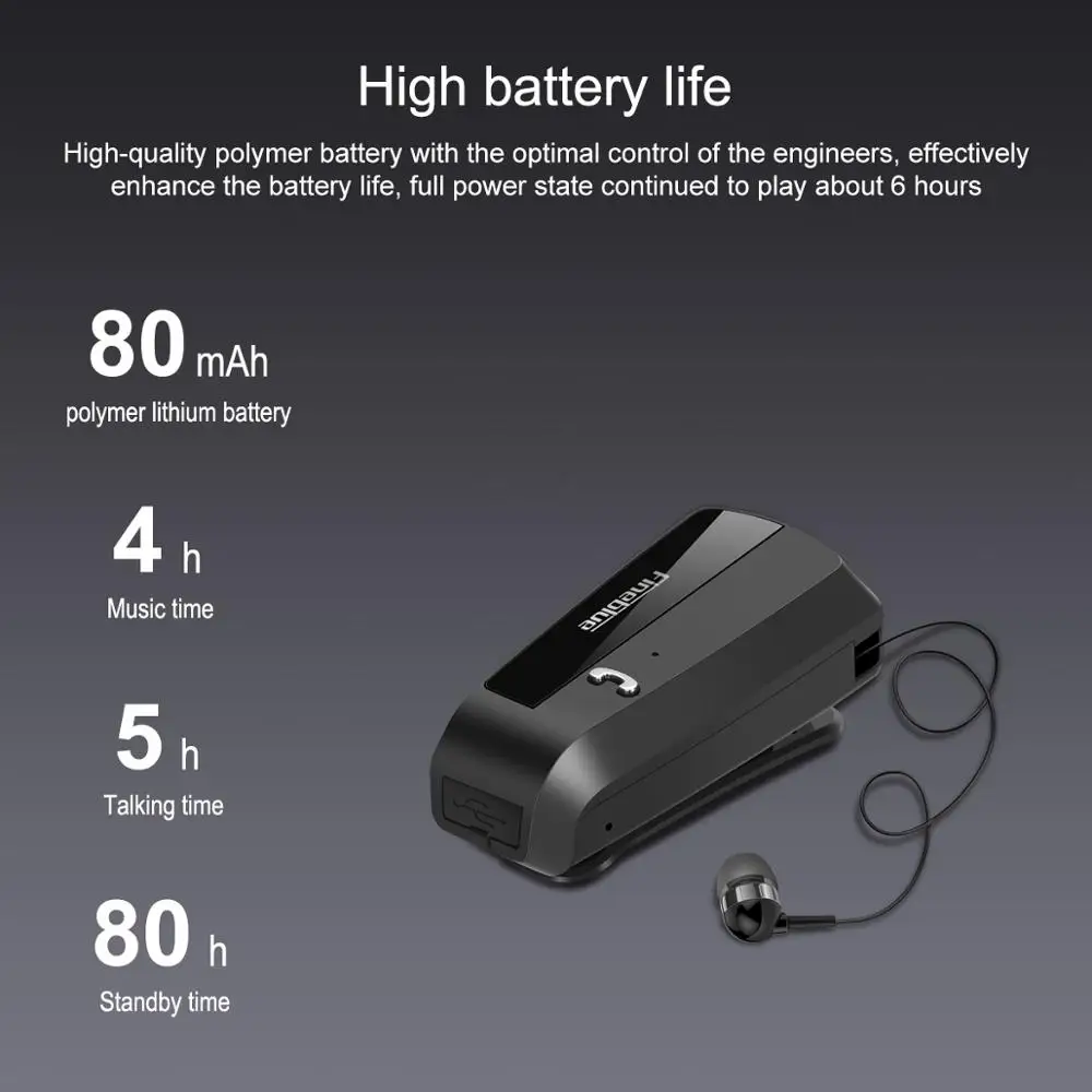 Беспроводные наушники Fineblue F990 с микрофоном деловая Bluetooth гарнитура спортивный