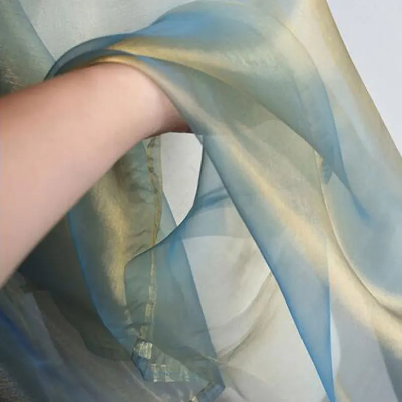 Двухцветная необычная Марля Frbric прозрачный градиентный волшебный цвет марля