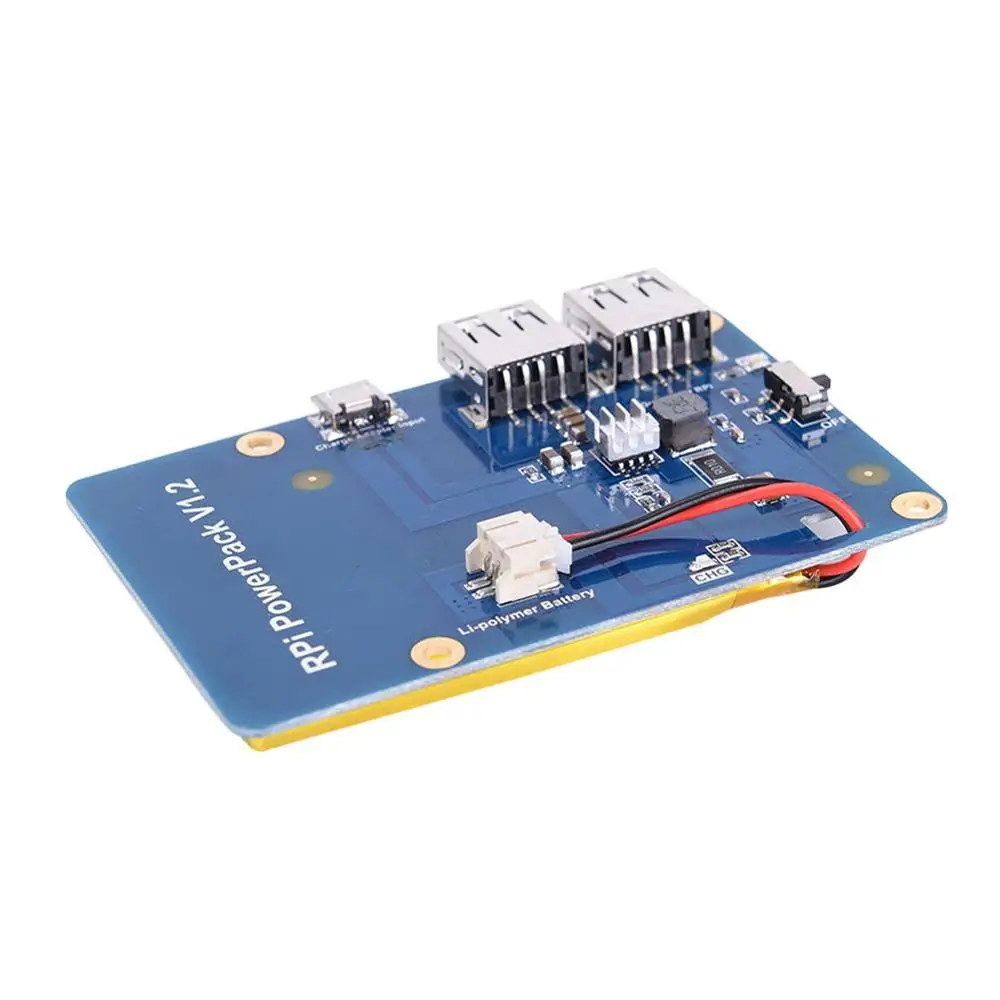 Плата расширения питания литиевой батареи с переключателем для Raspberry Pi 3