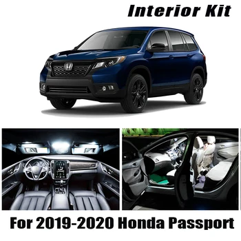 

12Pcs White Canbus LED Lamp Car Bulbs Interior Package Kit For 2019 2020 Honda Passport Map Dome Trunk Plate Light