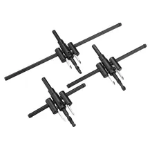 Прочный регулируемый 120/200/300 мм Круг Отверстие пила сверло набор резцов для деревообработки DIY инструмент