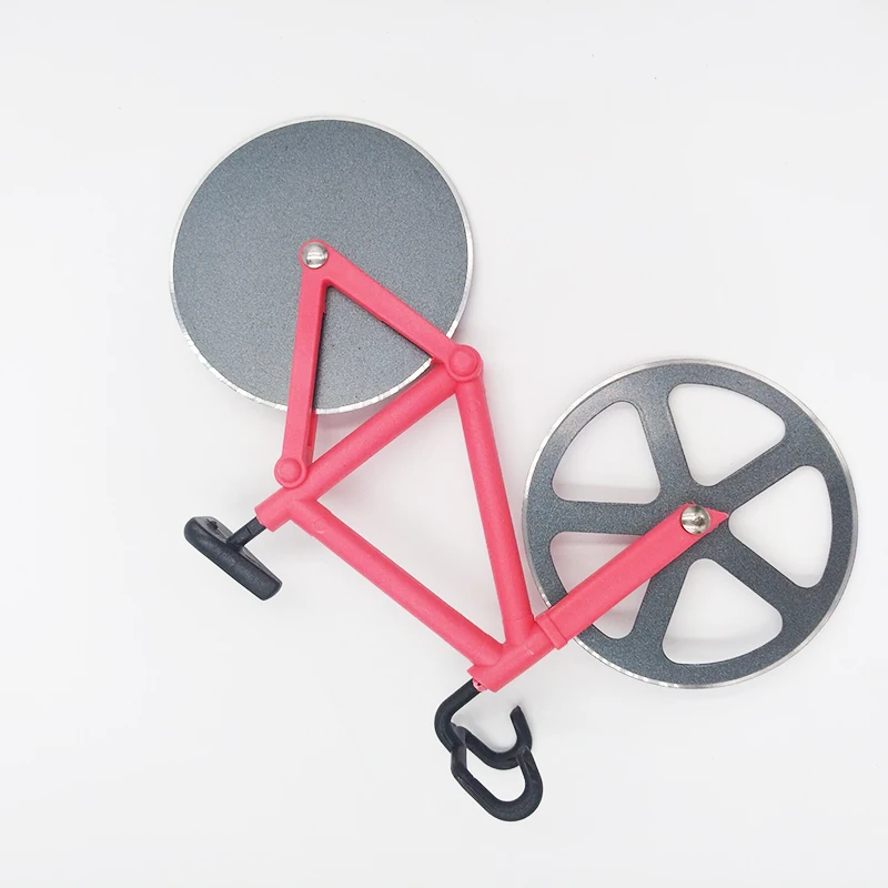 Bicycle Pizza Cutter Wheel Stainless Steel Plastic Bike Roller Pizza Chopper Slicer Kitchen Gadget Pizza Cutter Knives