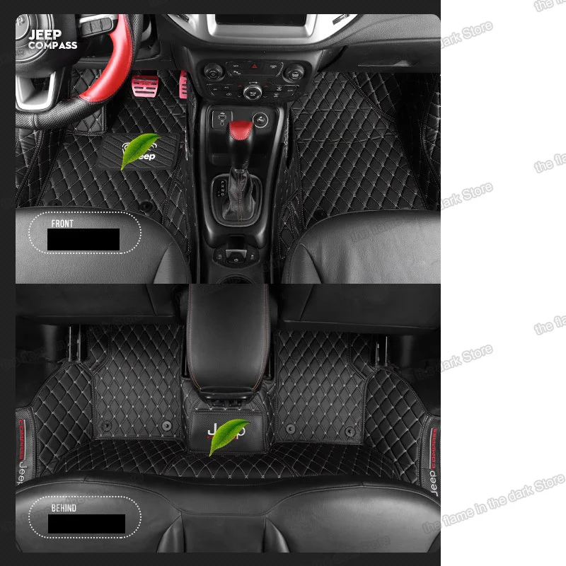 Lsrtw2017 Тюнинг автомобилей коврики в салон для jeep compass MP 552 2017 2018 2019 2020 аксессуары