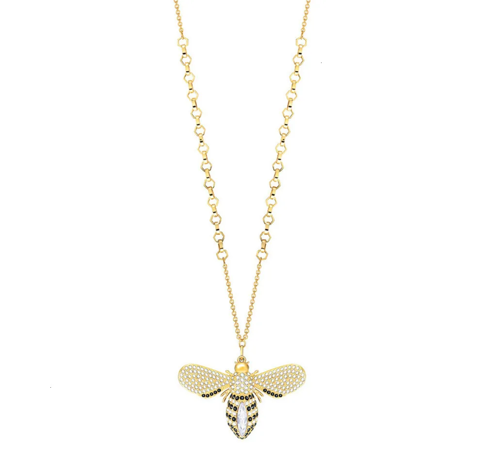 

Swa necklace new penguin with beautiful honeycomb quality long dripping crystal necklace for this anniversary