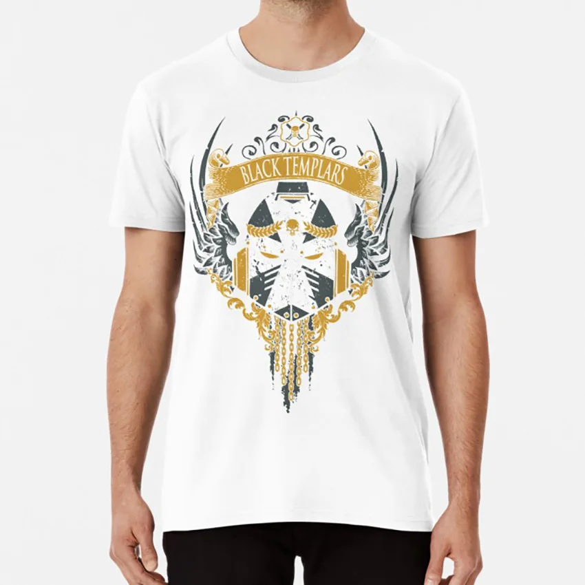 BT - HERALD EDITION-V1 T shirt wh40k adeptus astartes eternal crusader black templars limited edition | Мужская одежда