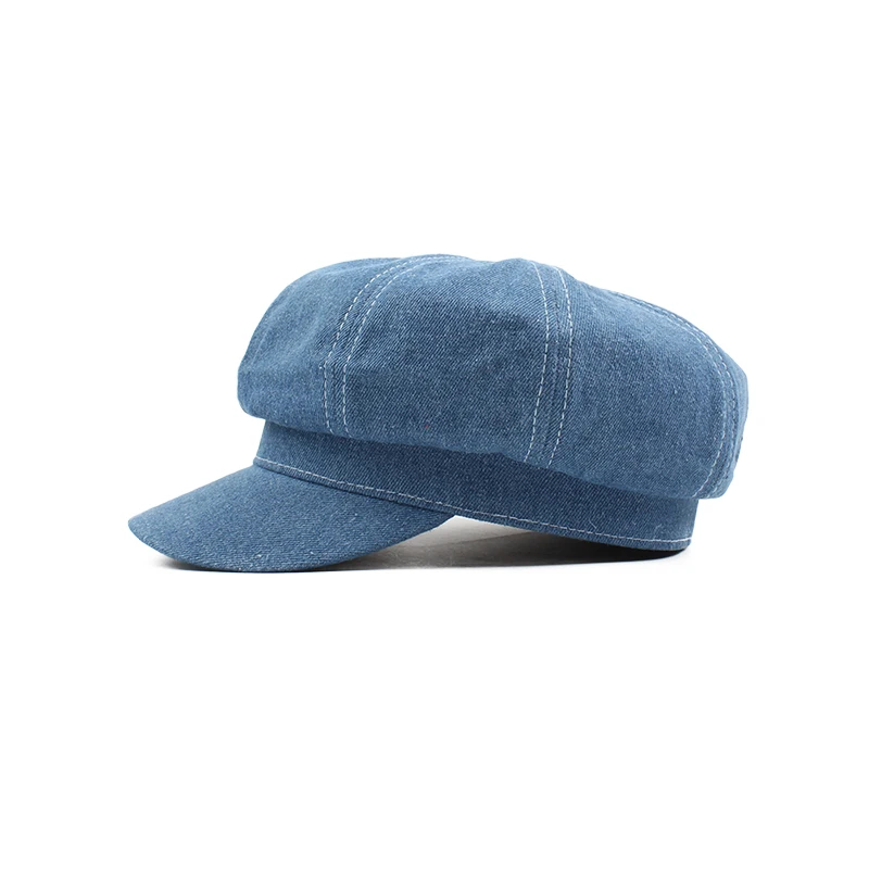 Зимние шапки для мужчин и женщин унисекс винтажные шляпки кепка газетчика остроконечный восьмиугольный берет для мальчика Кепка джинсовая плоская военная шляпа Головной убор