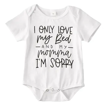 

Pudcoco Baby Boy Girl Summer Letter Printed Bodysuit Playsuit Short Sleeve Jumpsuit Sunsuit Newborn Summer Clothes
