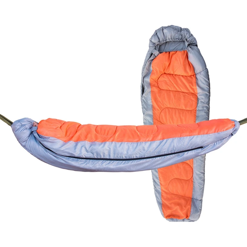 

Camping Cold And Comfortable Single Hammock Multifunctional Separable Thickened Sleeping Bag Hammock Camping Autumn And Winter W