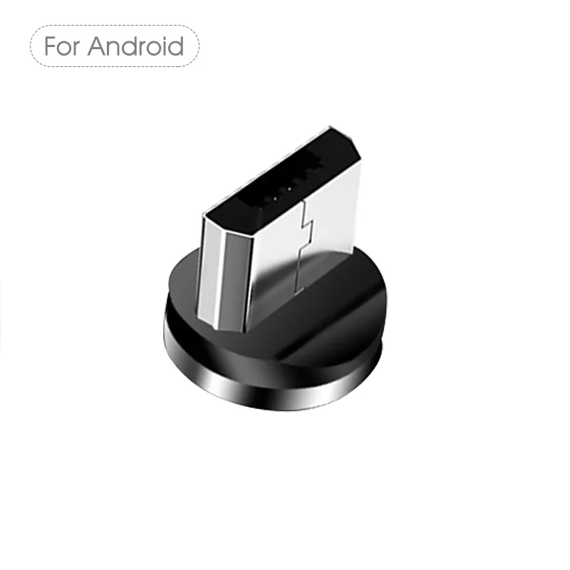 2 м телефонный кабель USB шнур Магнитный USB кабель Быстрая зарядка usb type C кабель магнитное зарядное устройство для зарядки данных Micro USB кабель Мобильный 1 м - Цвет: Only Micro Tip