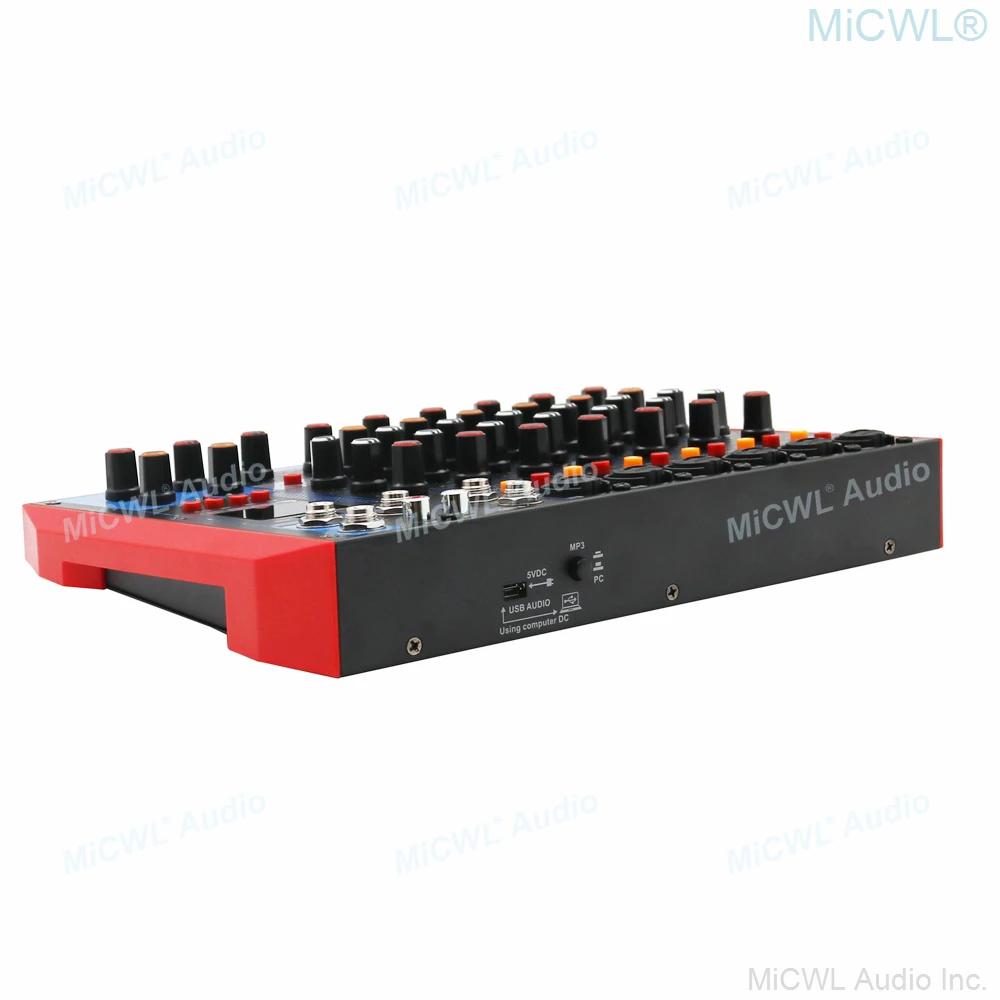 Microfone para Computador sem Fio Canais com Console de Mixagem para Estúdio de Palco Mini Bluetooth Karaokê 6 dj - Image 6