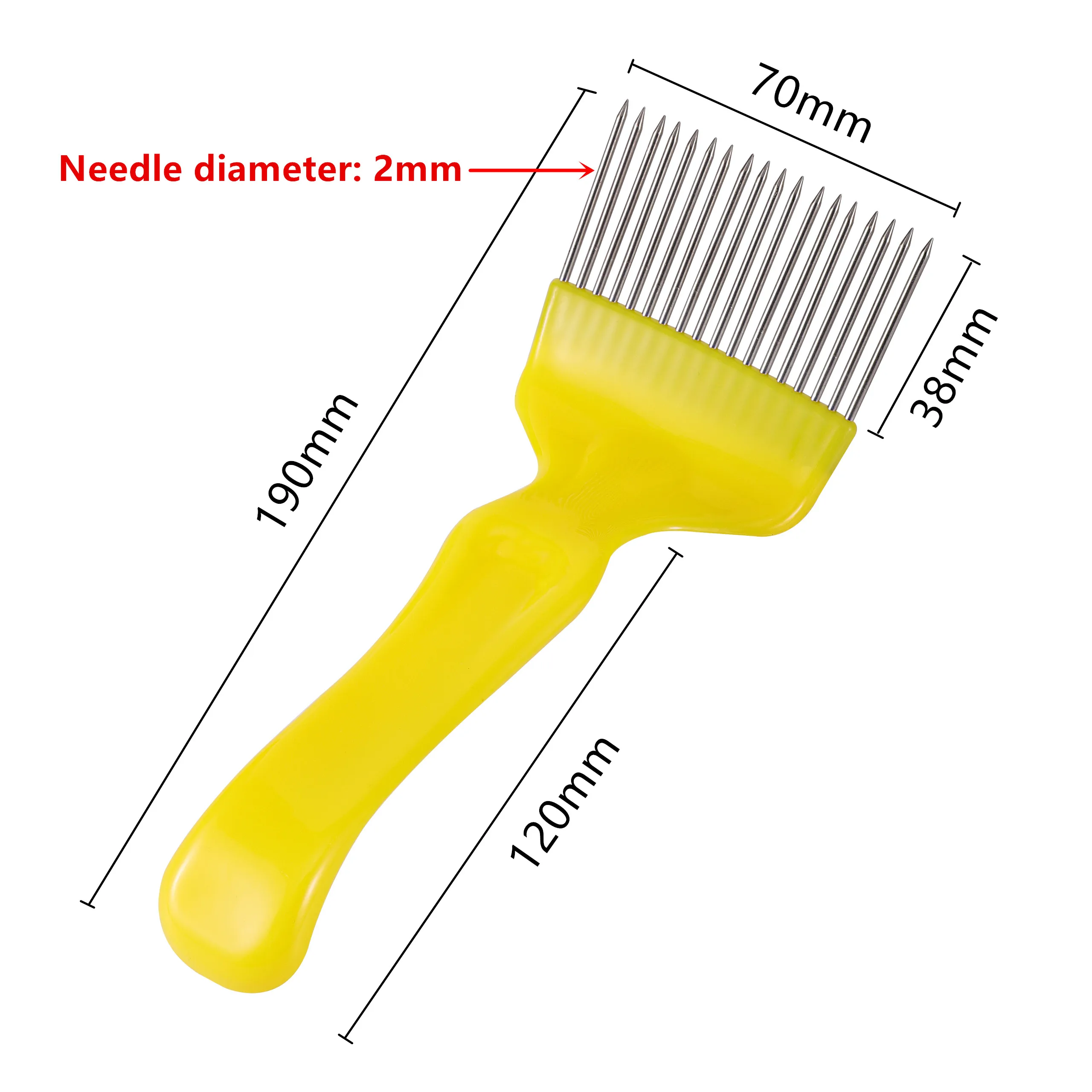 Bee pin g Tools 18 Pin Bee honey forchette aghi dritti Uncap pin g forchette manico acciaio inossidabile miele Rake Rake pala pettine