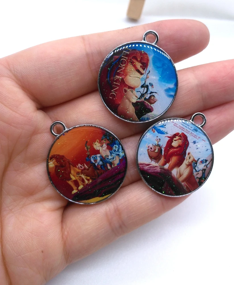 

10pcs Cartoon lion king DIY Metal Charm Pendants Jewelry Making