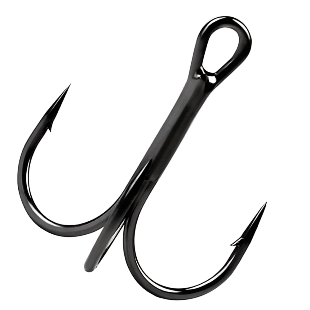 High Carbon Stahl Drillinge 1000Pcs Salzwasser Sharp Angelhaken Stacheldraht Helle Zinn Meer Angeln Haken Doppel Verstärkt Großhandel