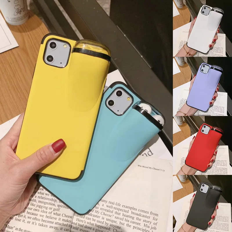 2 in1 Phone Case With for iPhone 11 Pro Max Xs X Silicone Holder Cover | Мобильные телефоны и аксессуары
