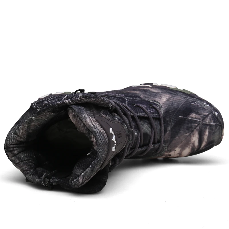 Новые камуфляжные мужские военные ботинки спецназ тактические Botas уличные пустынные Нескользящие военные ботинки водонепроницаемые мужские походные сапоги охотничьи