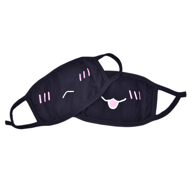 1 stücke Unisex Cartoon Lustige Zähne Brief Mund Maske Unisex Cartoon Baumwolle Halb Mund Gesicht Maske Anti-Staub Winter warm Masken