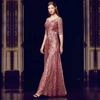 

Peach Pink Lace Fabric for Dresses Latest Nigerian French Tulle Lace with Sequins High Quality African Sequins Lace Fabric