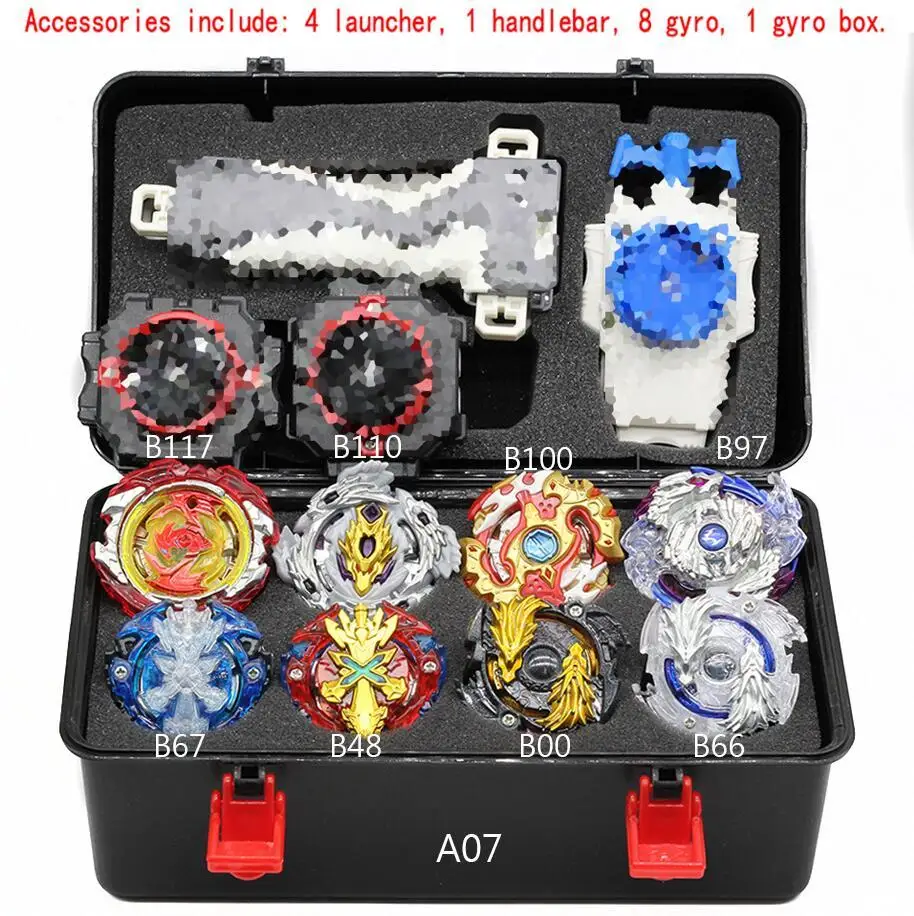 Новые Топы набор пусковых установок Beyblade B-150 B-149 игрушки Toupie Металл Бог лопнет волчок Bey Blade лезвия игрушки - Цвет: A07